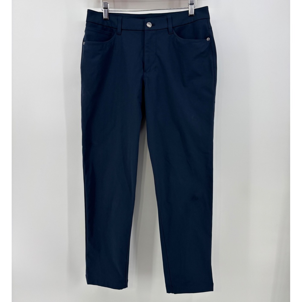 Lululemon ABC Slim Fit Pant Men Size 30 Blue Warpstreme Stretch Casual Active